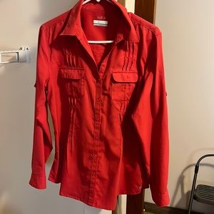 Columbia long sleeve button shirt omni-shade L